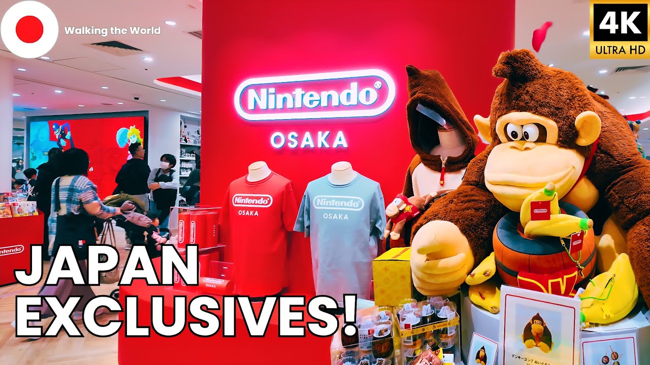 Nintendo Store Osaka 2026 NEW Merch + FULL Tour 🇯🇵 | Japan-Exclusives [4K]