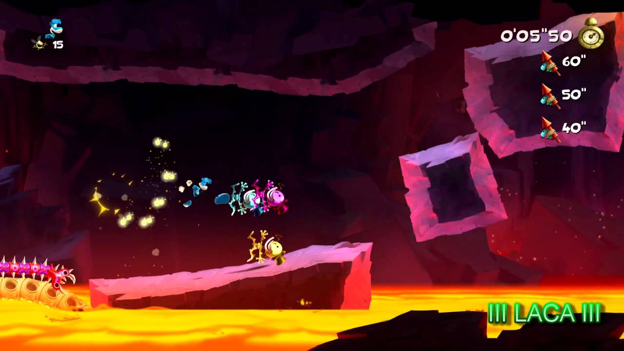 Rayman Legends - Dioses del Oh-Limpio, La persecución de lava - Invadido