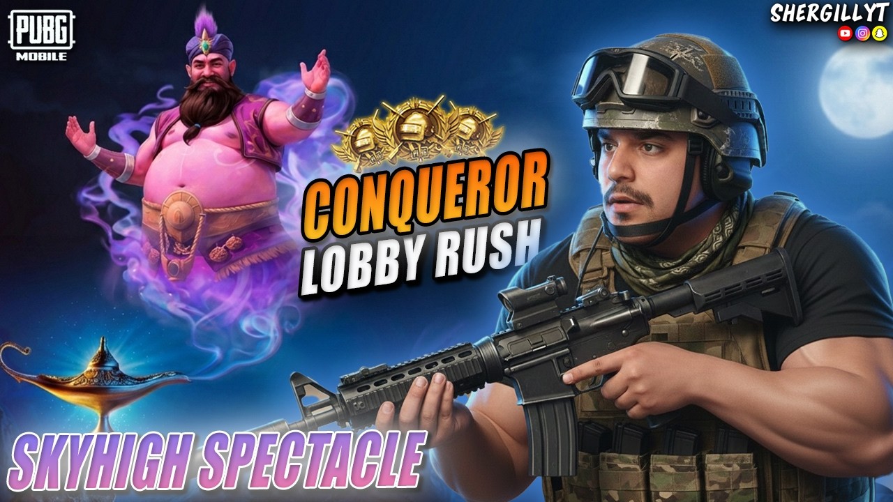 RANK 1 IS MINE! 🏆 Skyhigh Spectacle Conqueror Push LIVE | PUBG Mobile Live #shortslive #verticallive