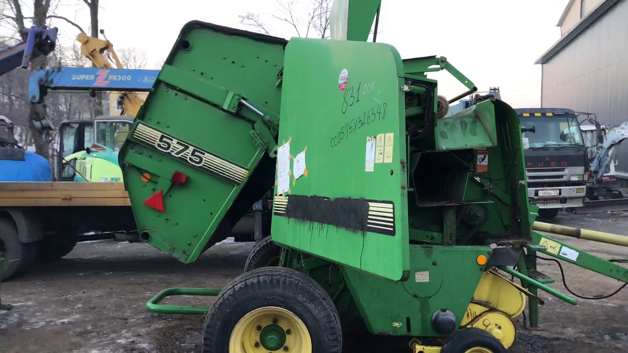 Вальцовый Пресс подборщик JohnDeere 575, 120x120см 250кг