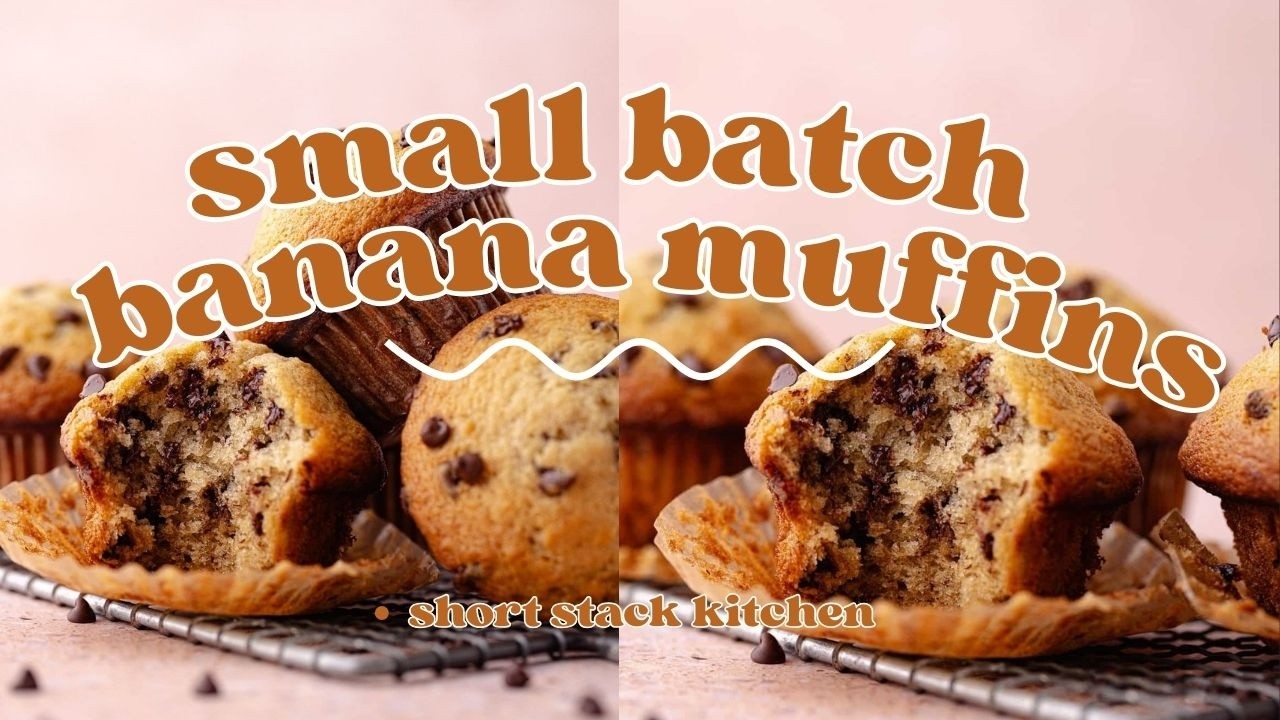 Small Batch Banana Muffins (1 banana)