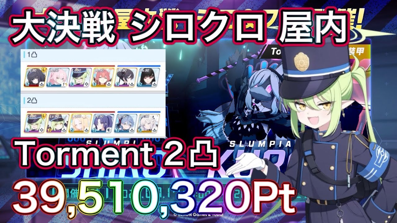 【#ブルアカ】大決戦 シロクロ Torment 2凸 屋内 振動 弾力装甲 ずんだもん音声字幕解説 biimシステム【ブルーアーカイブ】