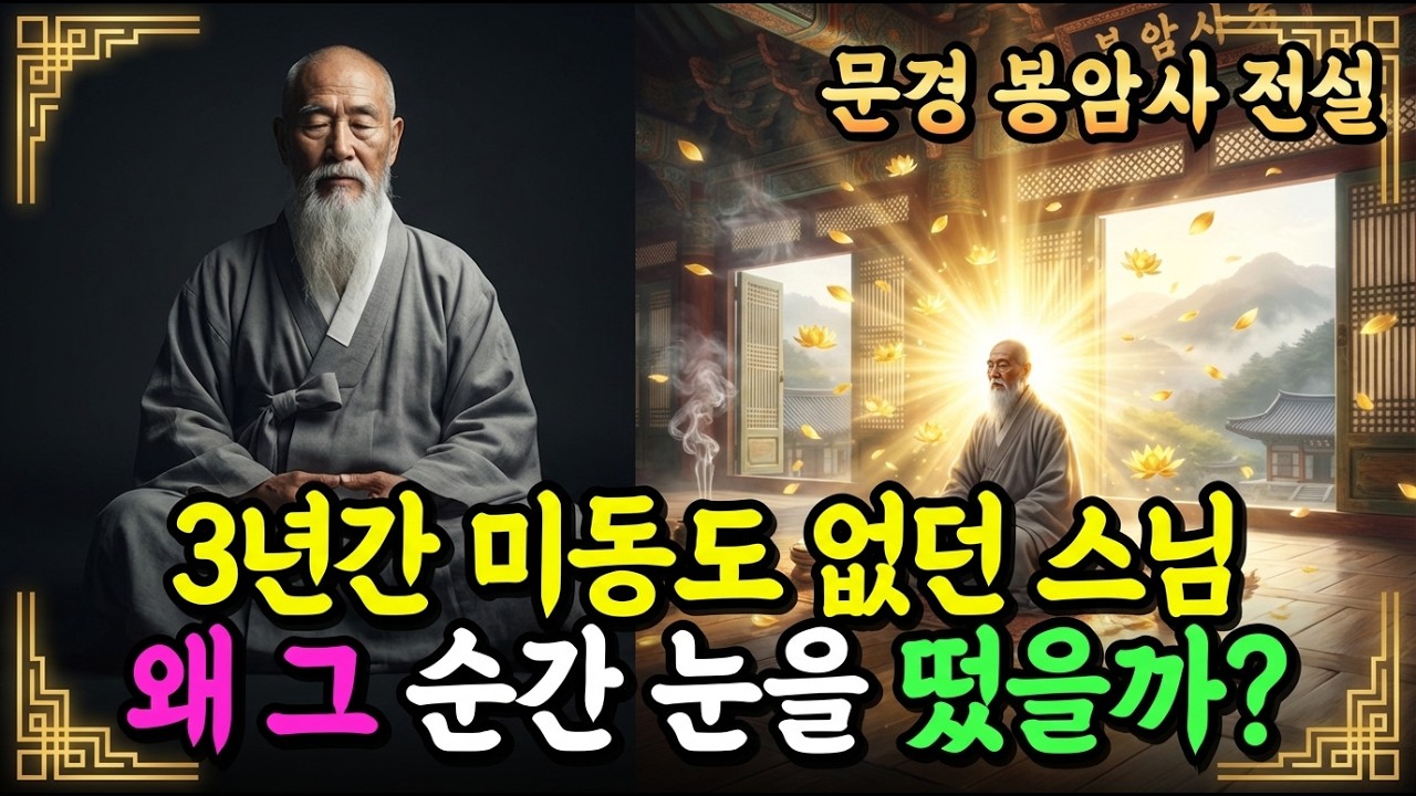 [불교이야기] 3년간 미동도 않던 스님, 왜 그 순간 눈을 떴을까?ㅣ문경 봉암사 전설ㅣ자면서 듣는 불교이야기ㅣ불교소설