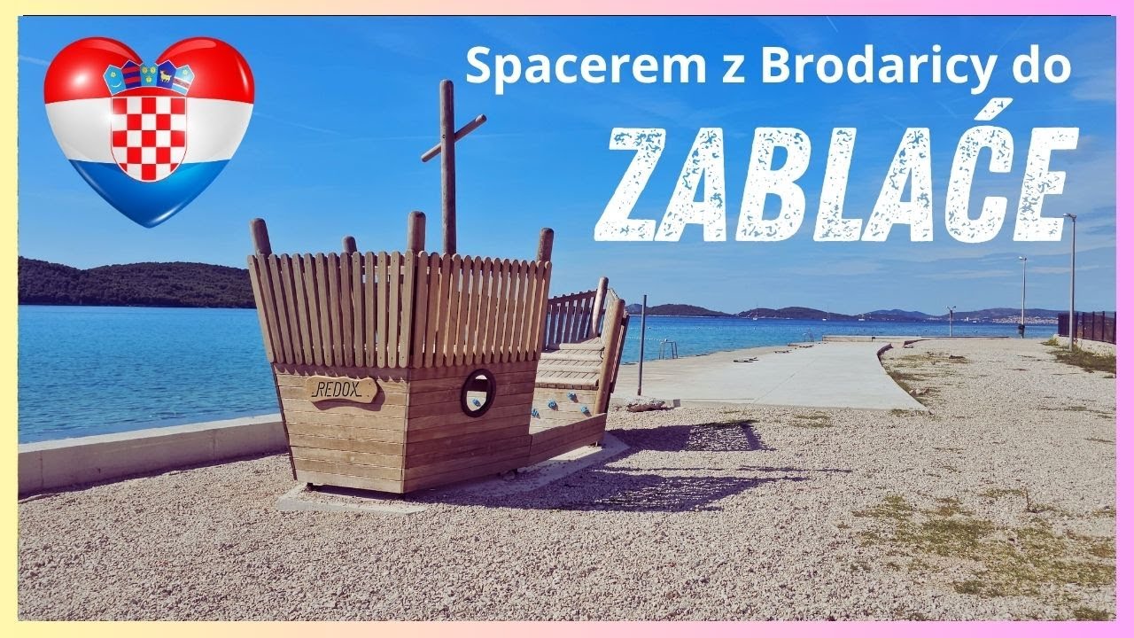 Czy warto iść pieszo z Brodaricy do Zablaće? Pokazuję całą trasę i plaże! 🚶‍♀️🌴
