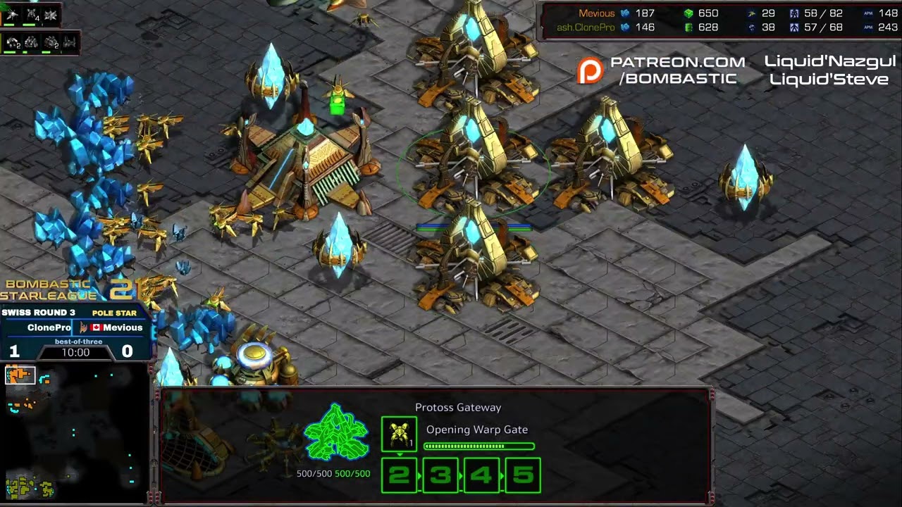 BSL 21 Hasuleauge T1 Swiss Round 3 Clonepro v Mevious game 2