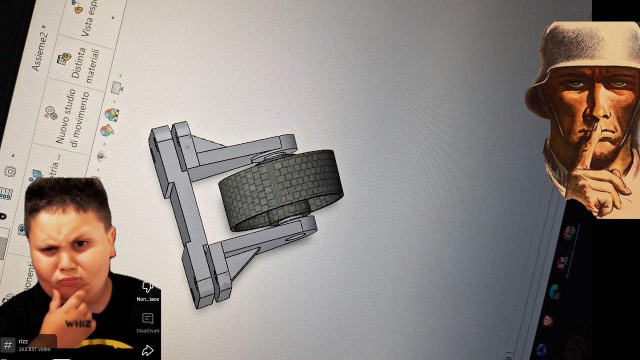 esercizio 5 solidworks, assieme (leggi descrizione)