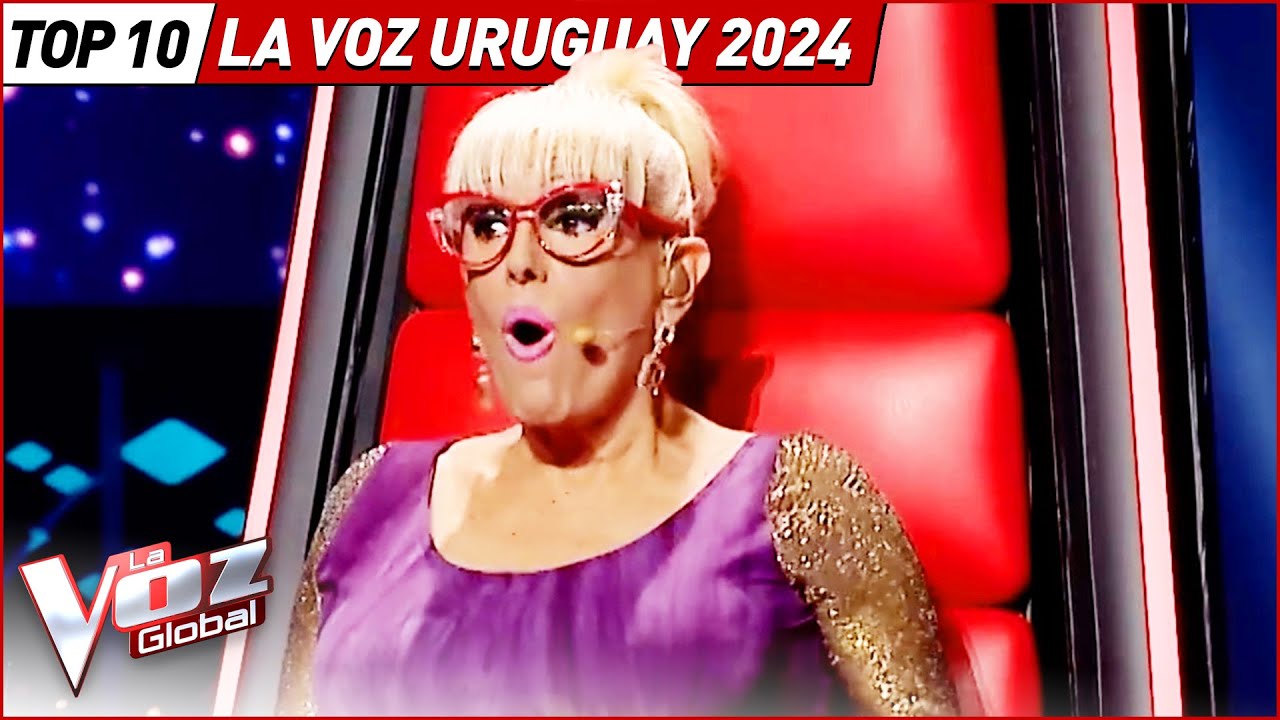 Top 10 Audiciones a Ciegas MÁS VISTAS de La Voz Uruguay 2024