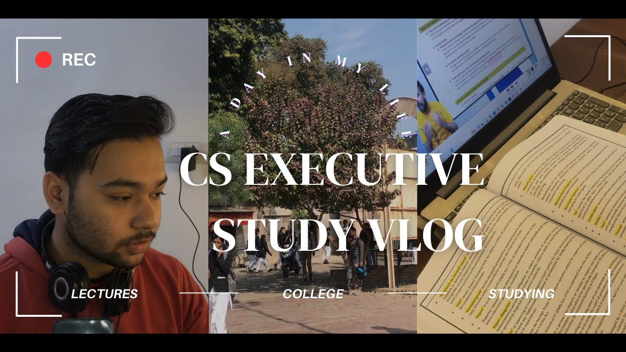 CS Executive & BCom Exams: Double Power Study Vlog!