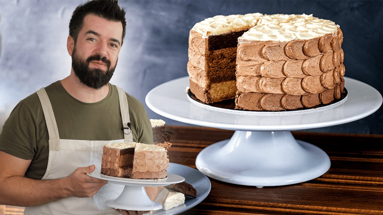 Triple Chocolate Cake with Brownie, White and Milk Chocolate - Urban Treats