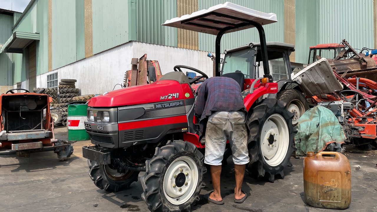[Đại Thành] Máy Cày MITSUBISHI MT241 Tractor| Theo Anh Trai Đắk Nông. quảng Sơn. Máy Cày Nhật bãi