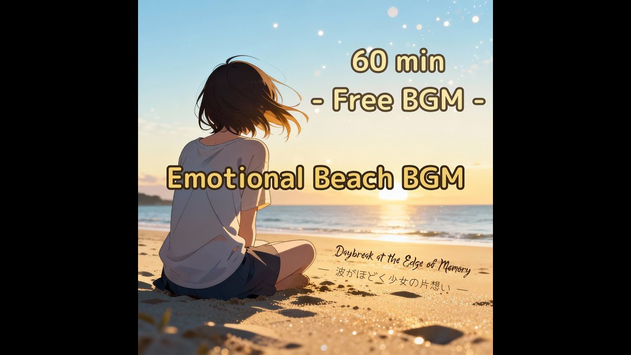 【Free Dawn BGM】波がほどく少女の片想い - Daybreak at the Edge of Memory - / 1時間耐久