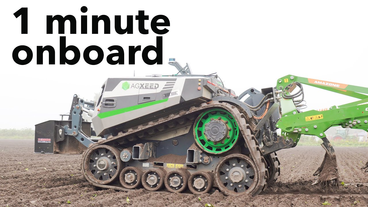 AgXeed robot in action - Onboard camera
