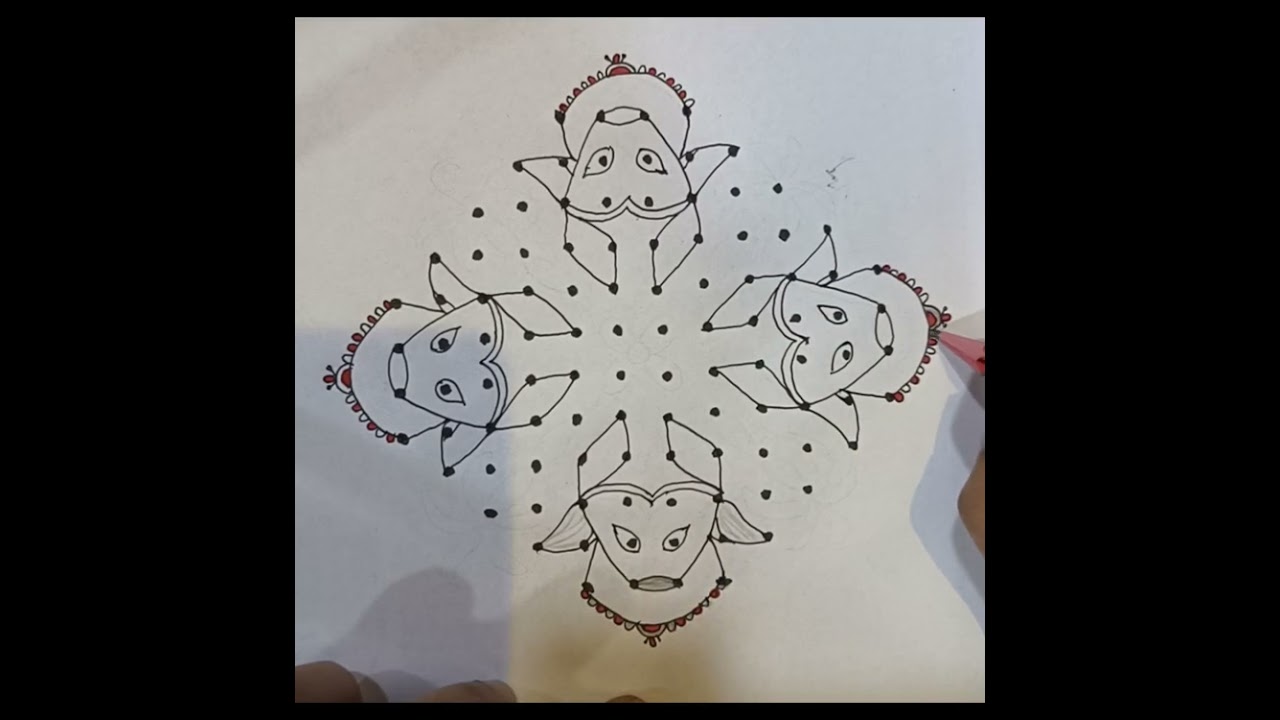 🧿12*4 చుక్కల అందమైన సంక్రాంతి పండుగ ముగ్గులు 🪁🎋🌷 beautiful simple kolam muggulu Rangolis 🪔🌼🌿