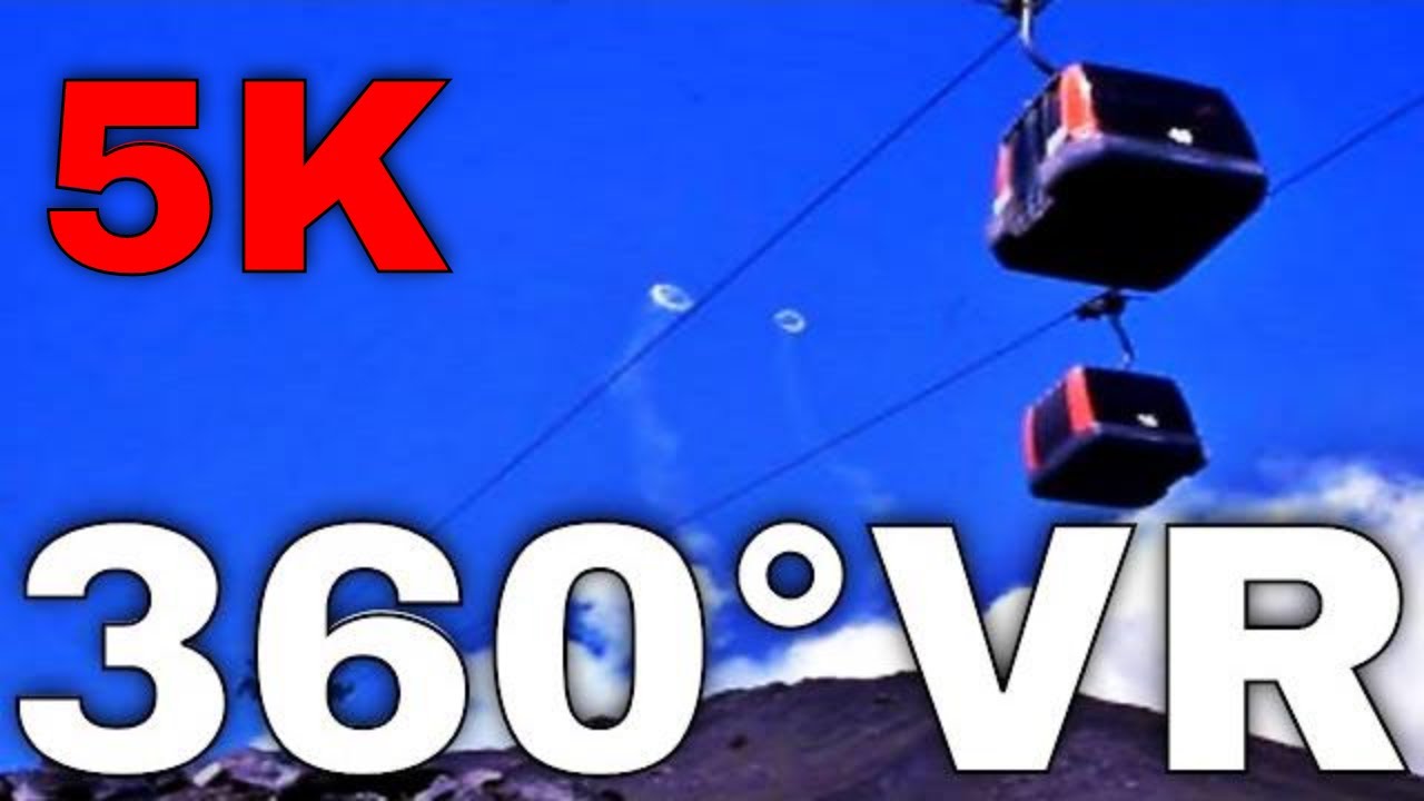 360° VR Cable Car Etna Prices (Funivia Etna Prices Rifugio Sapienza Funicular) 5K Virtual Tour HD 4K