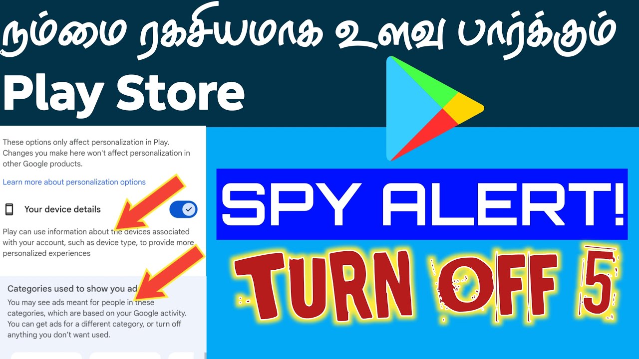 TURN OFF THESE SETTINGS- Play Store Collect and Share All our Data’s | Change These Secret Settings