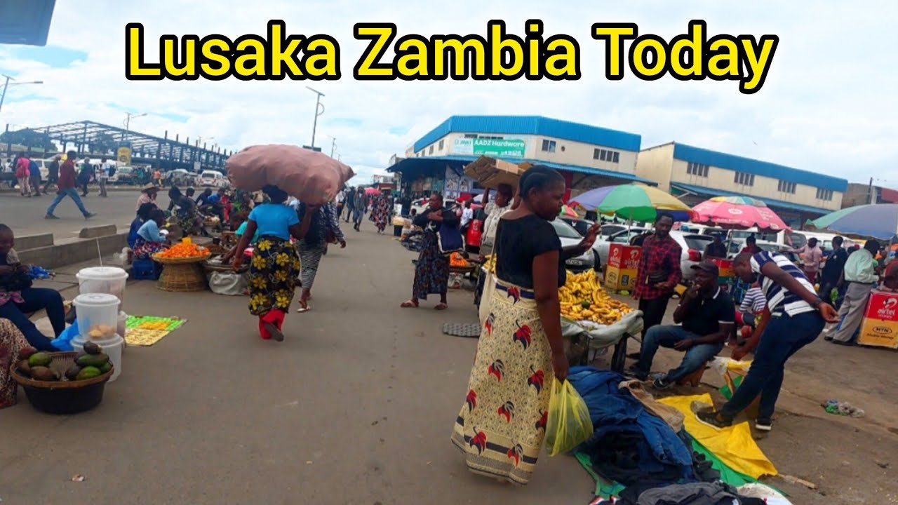 Real streets of Lusaka Zambia today