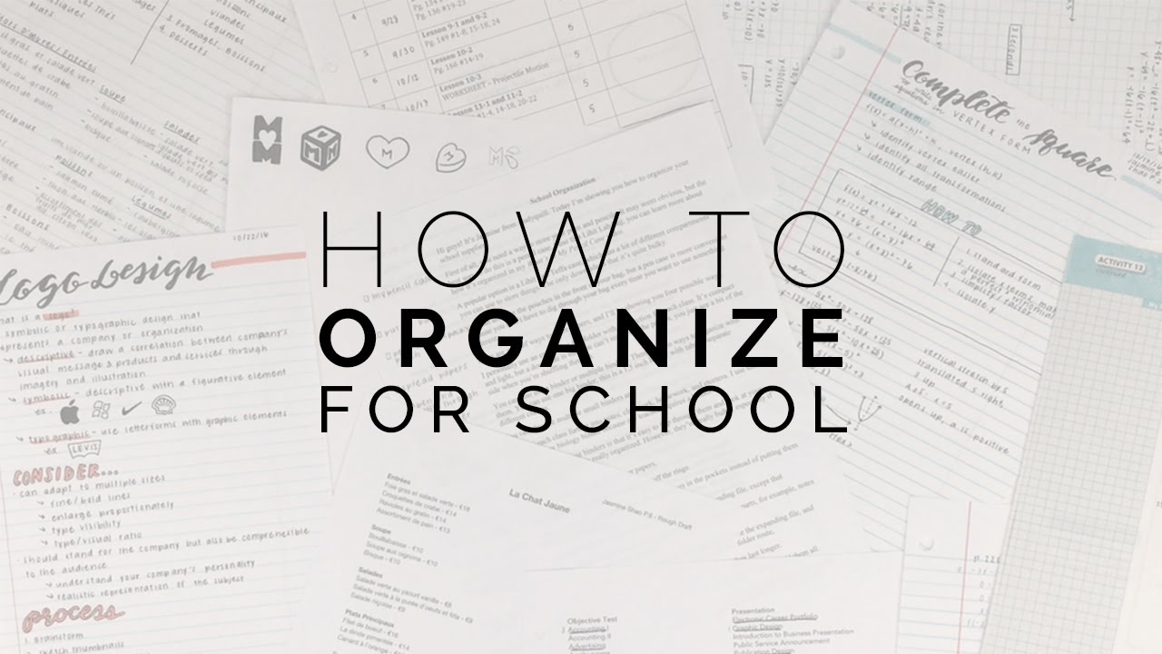 how to organize for school 🎒 the best methods for staying organized