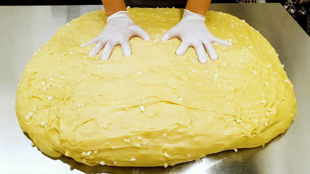 쫀득한 반죽, 대왕 수제 와플, 생크림, 아이스크림, 초코와플, 벨기에 와플, Amazing Skills, Big Handmade waffles, Korean street food