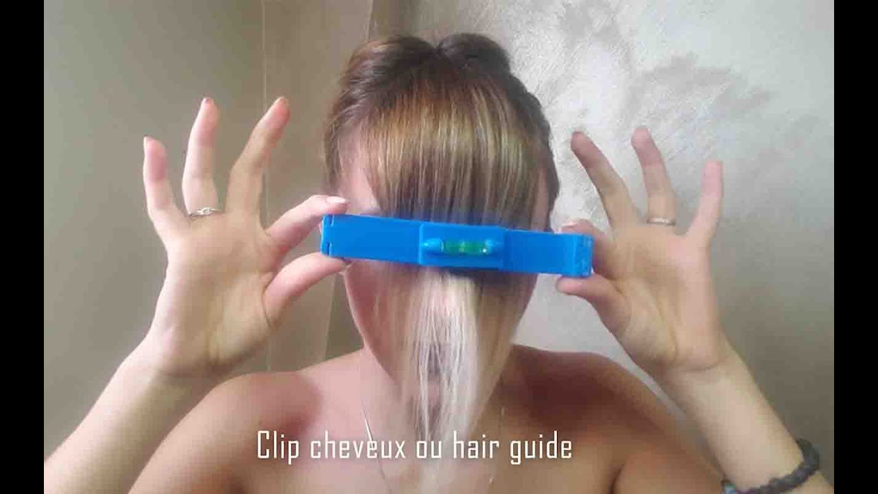 TUTO : Comment je coupe ma frange en LIVE avec mon clip à cheveux