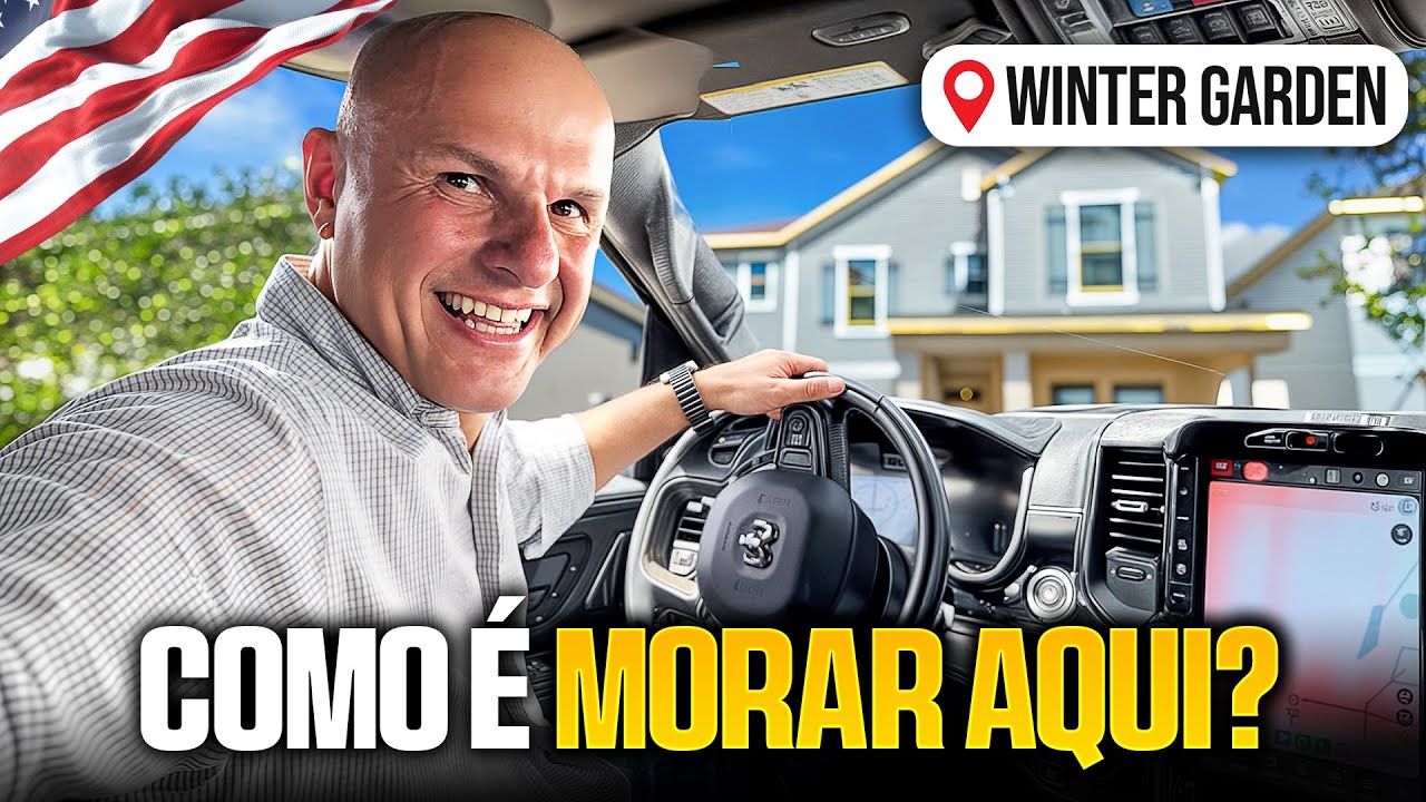 UMA VOLTA POR WINTER GARDEN , UMAS DAS MELHORES CIDADES PARA MORAR NA REGIÃO DE ORLANDO NA FLORIDA