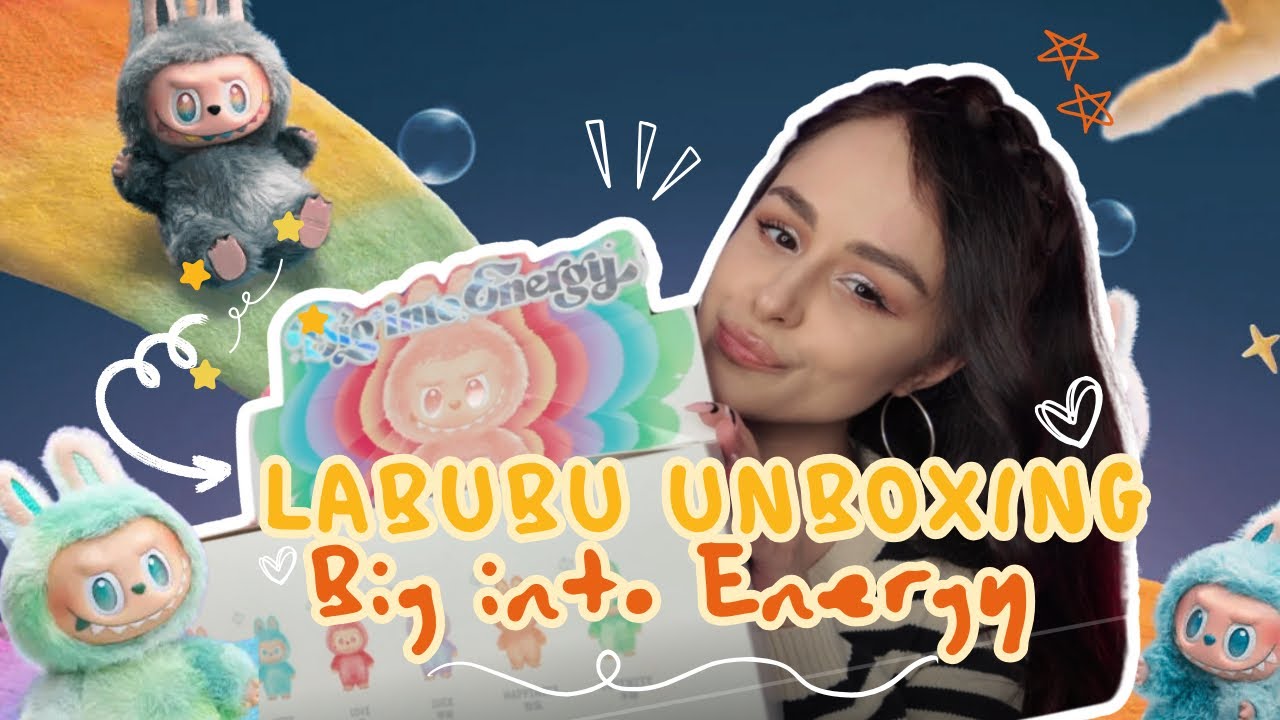 LABUBU Big into Energy unboxing - polowanie na secreta 🤫🖤🌈