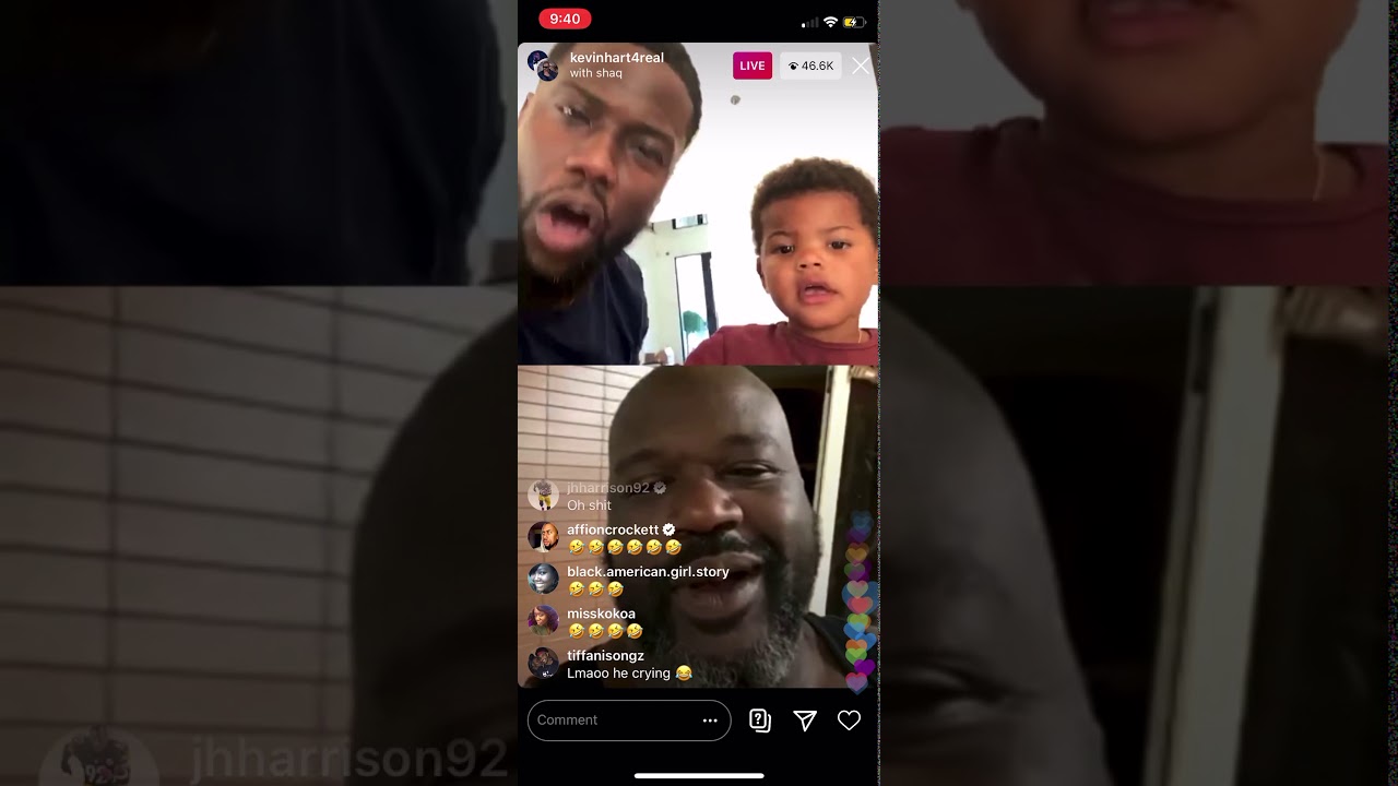 Kevin Hart Roast Shaq in Ig live 😂