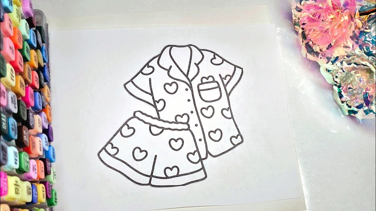 Cozy Heart Pajama Set | Cute Short Sleeve & Shorts for Relaxing Comfort