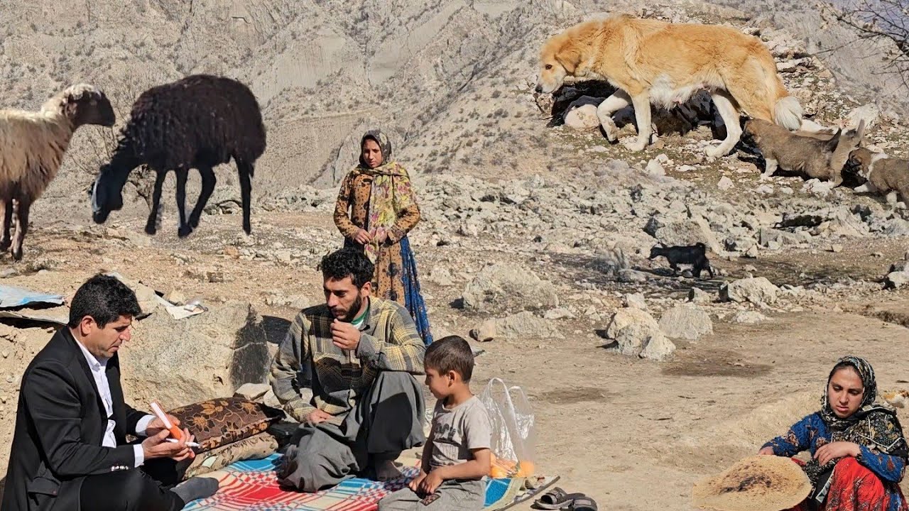 Nomadic Life: Kind People Help Nomads: Kind People Help Nomad Family💞👨‍👩‍👦‍👦