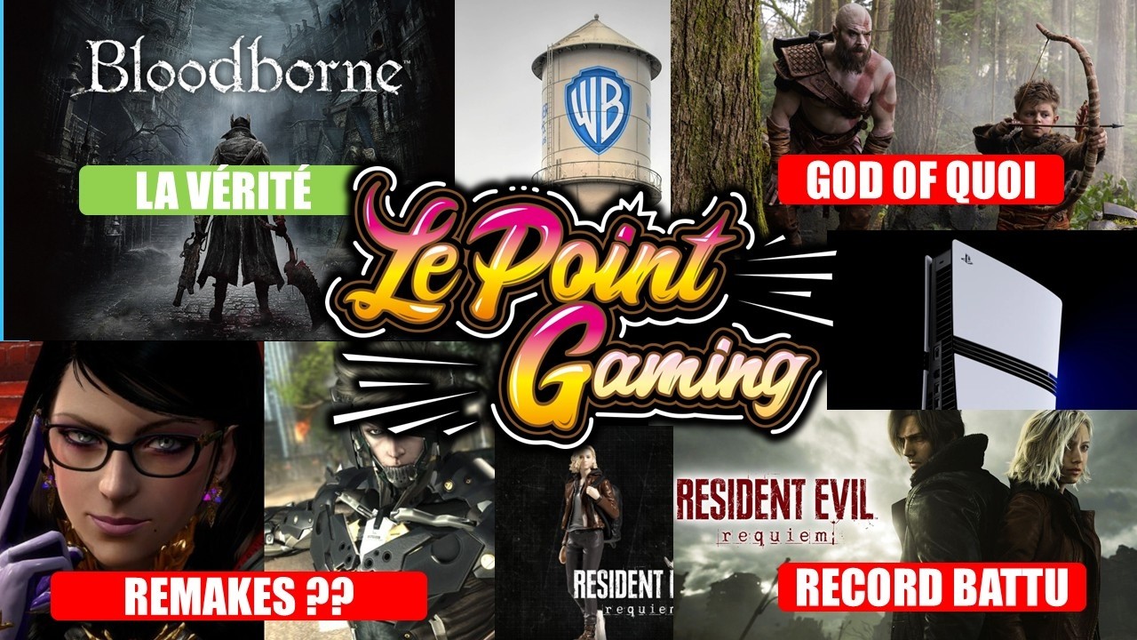 🔥ACTU GAMING DU JOUR (28/2): REQUIEM RRECORD BATTU, BAYONETTA REMAKE, BLOODBORNE VERITE, GOF OF WAR