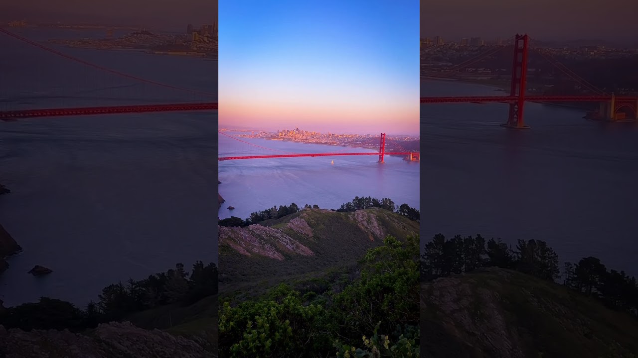 golden gate bridge at sunset 🌉 @mikailiwade all platforms 👨🏾&zwj;🎨 #sunset #photography #aesthetic