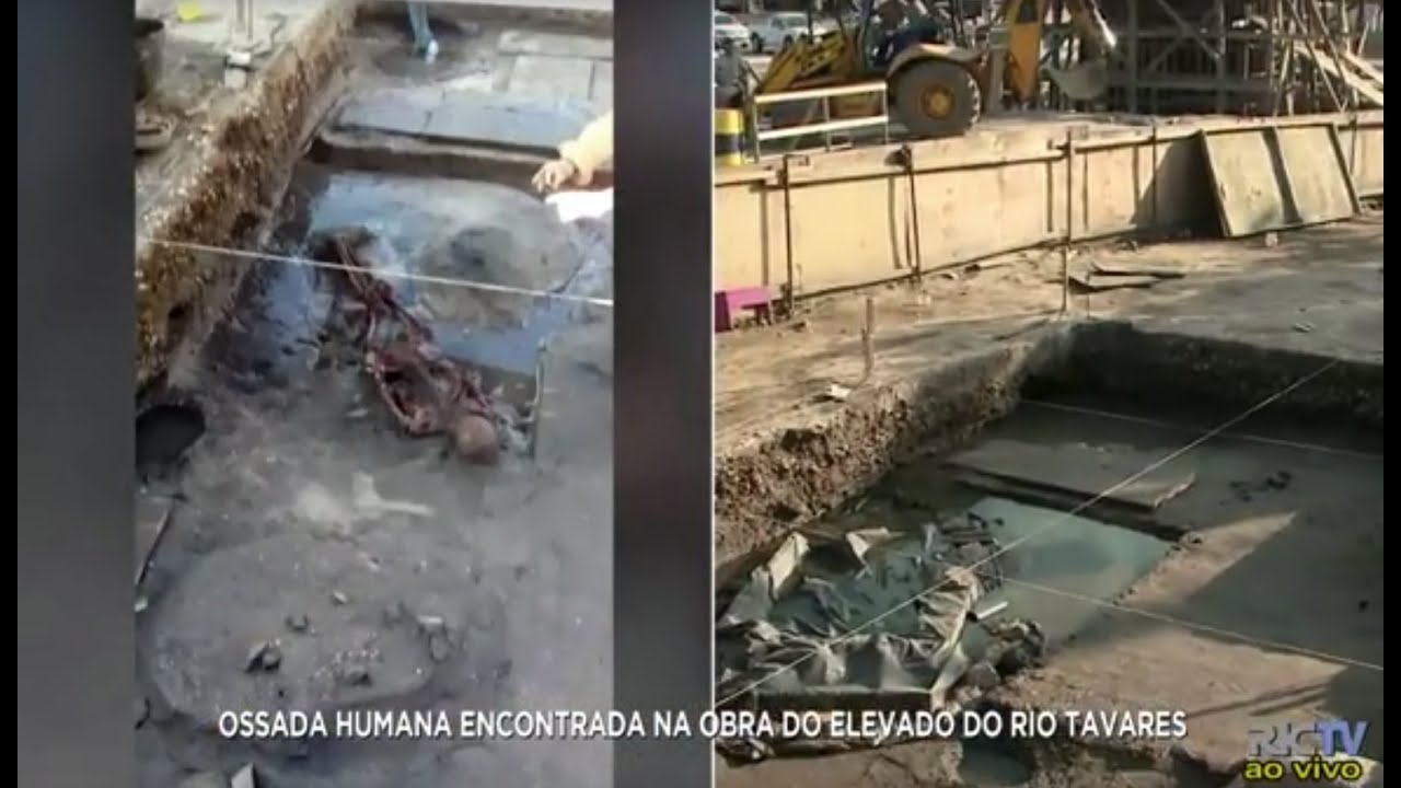 Ossada humana é encontrada em obra do elevado do Rio Tavares, em Florianópolis