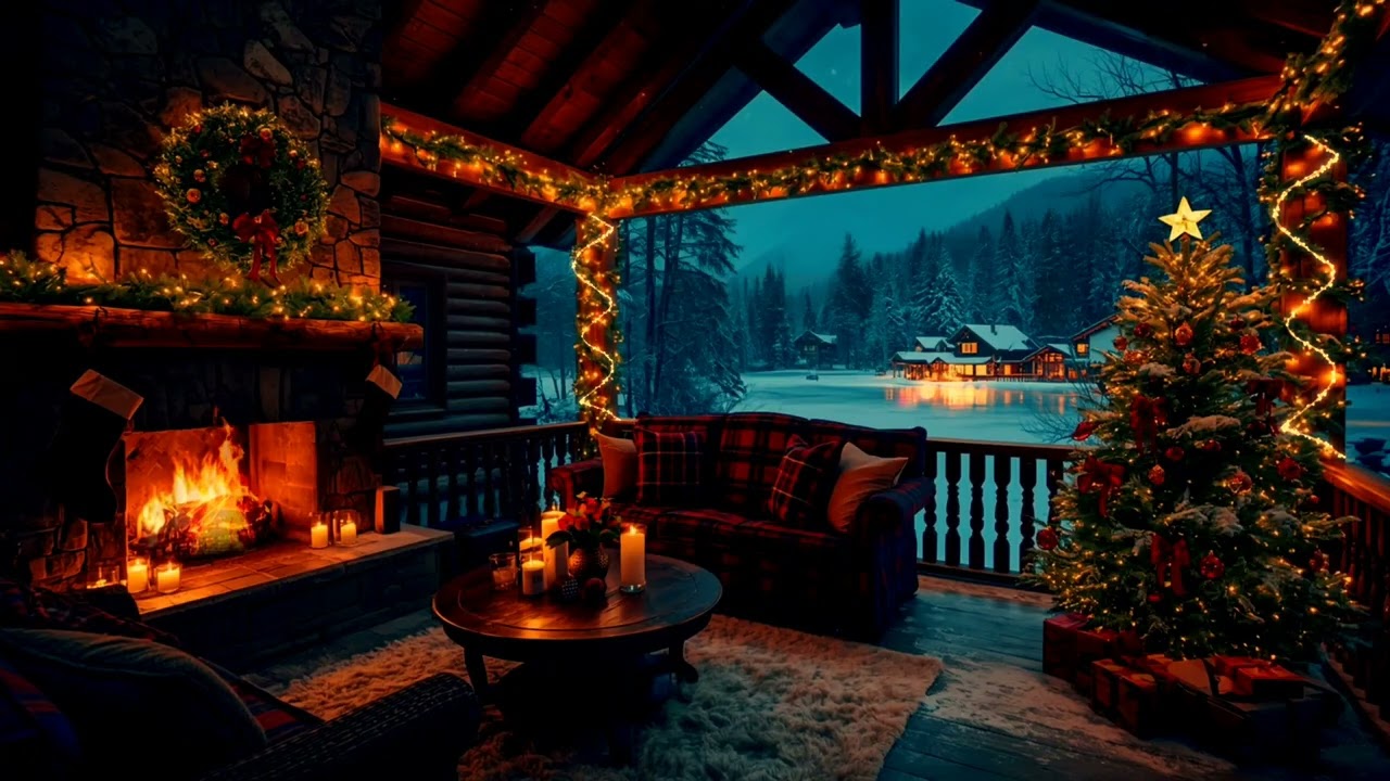 Elegant Christmas Piano Jazz ✨ Cozy Night Ambience for Focus & Relaxation