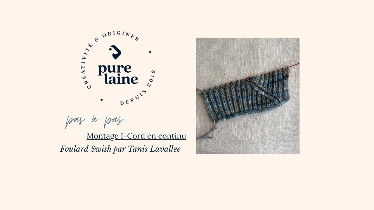 Foulard Swish - Montage I-Cord en continu 