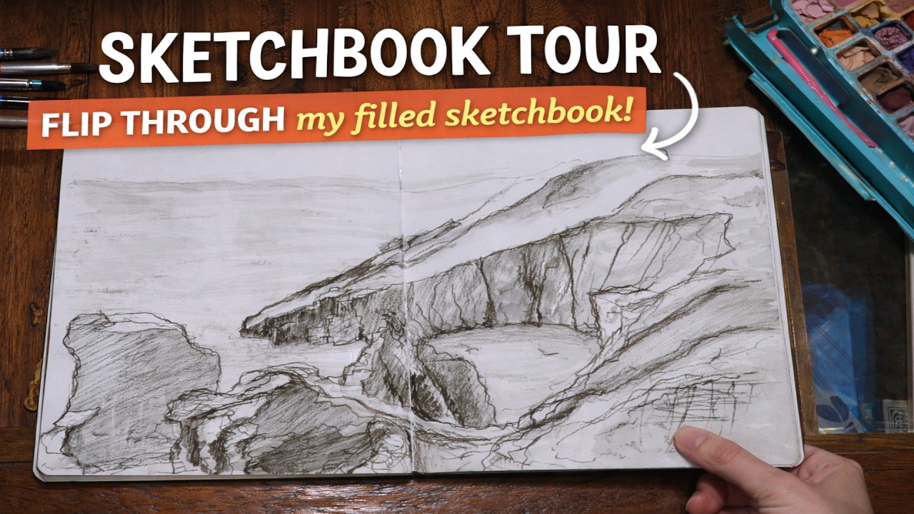 I Finally Filled a Sketchbook… Let’s Flip Through It