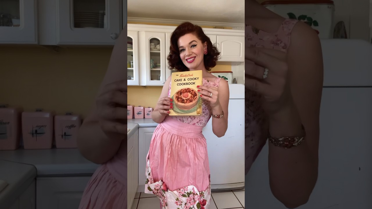 Let&rsquo;s bake a cake from 1953 #1950s #1950scookbook #1950srecipe #1950shousewife #1950scake