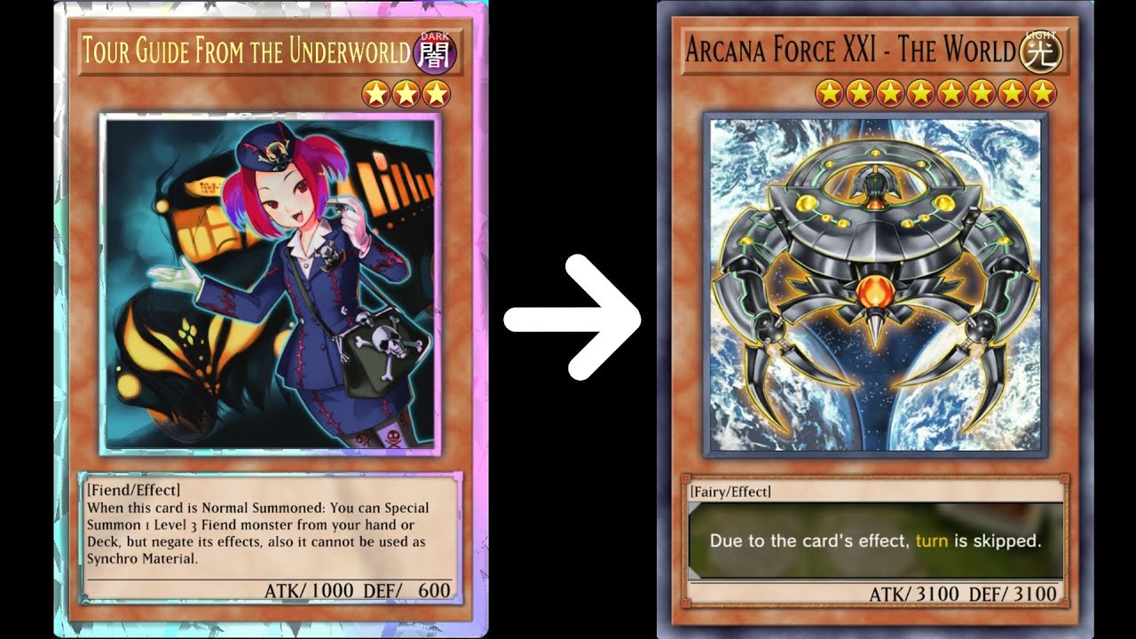 Tour Guide 1 Card Combo: Arcana Force XXI - The World (Turn Skip)