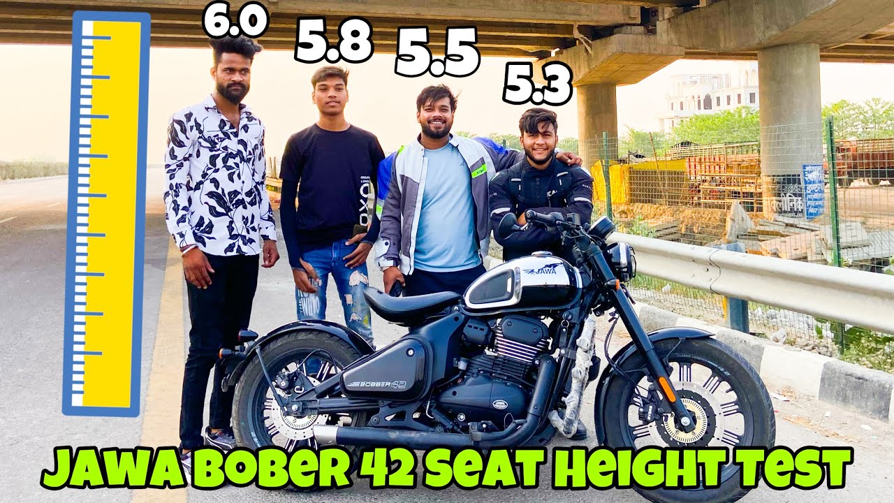 Jawa Bobar 42 seat Height Test || Menium seat height requirement jawa bobar 42 @Sanjay bhai vlogs