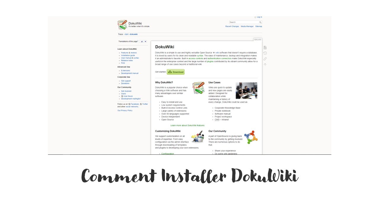 Comment Installer DokuWiki