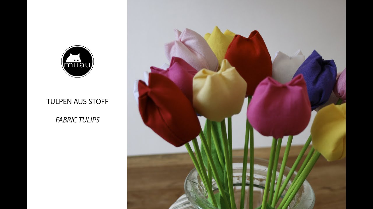 Tulpen Nähen / Tulpen aus Stoff / Fabric Tulips / Tulipas de tecido
