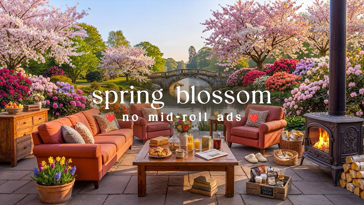 🌸 Spring Blossom Jazz (NO MID-ROLL ADS) &ndash; Cozy Piano Ambience for Relaxation & Focus