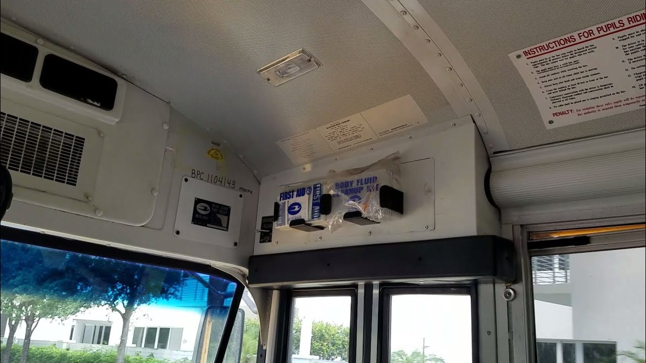 Miami Dade District School Bus BlueBird Vision 2013 AM route 