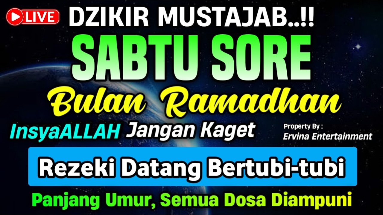 DZIKIR MALAM KAMIS MUSTAJAB.! Pengampunan Dosa, insyaAllah Rezekimu Mengalir Deras | DZIKIR MALAM
