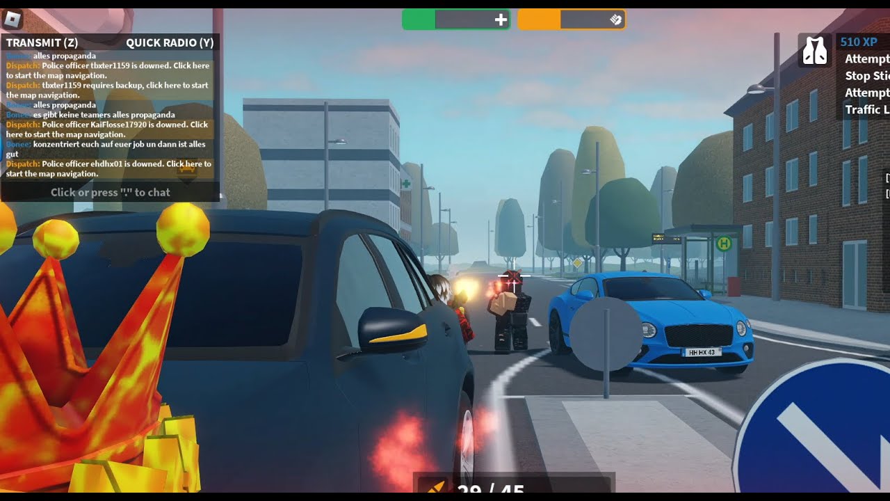 Emergency Hamburg SEK Nice Gameplay! Shots Fired, Stingers, Gangs! | ROBLOX (AmateurZ)
