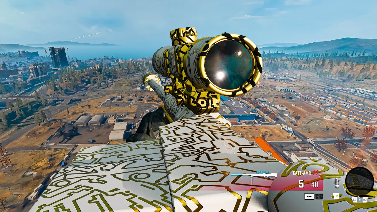 Warzone Solo Sniper KATT-AMR Gameplay PS5 (No Commentary)