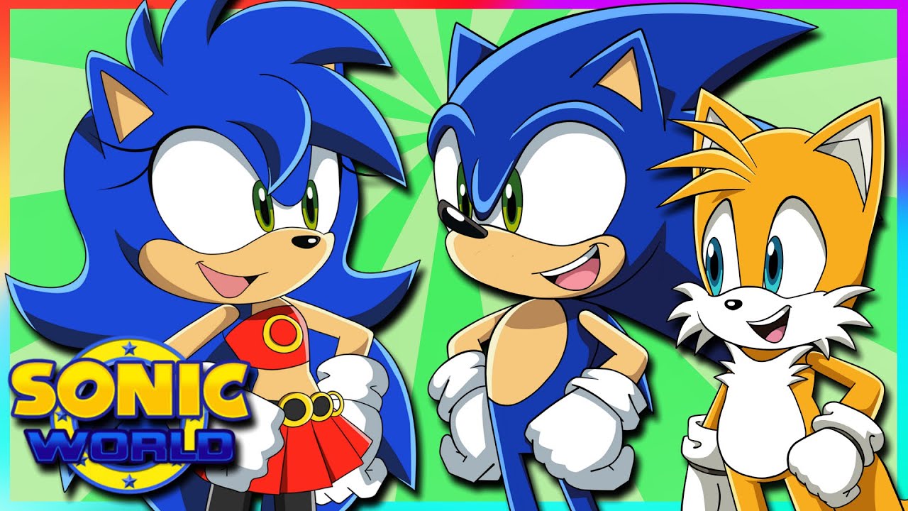 Sonic Meets Sonica | Tails Plays Sonic World (Female Sonic)