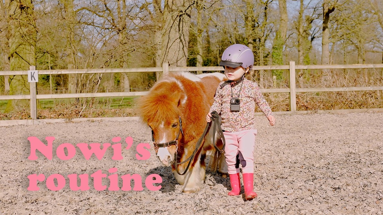 My 3-Year-Old Daughter's Pony Routine 🐴 | Nowi & Peanut