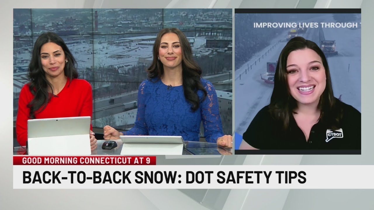 Connecticut Department of Transportation has crews clearing the roads amid snowfall