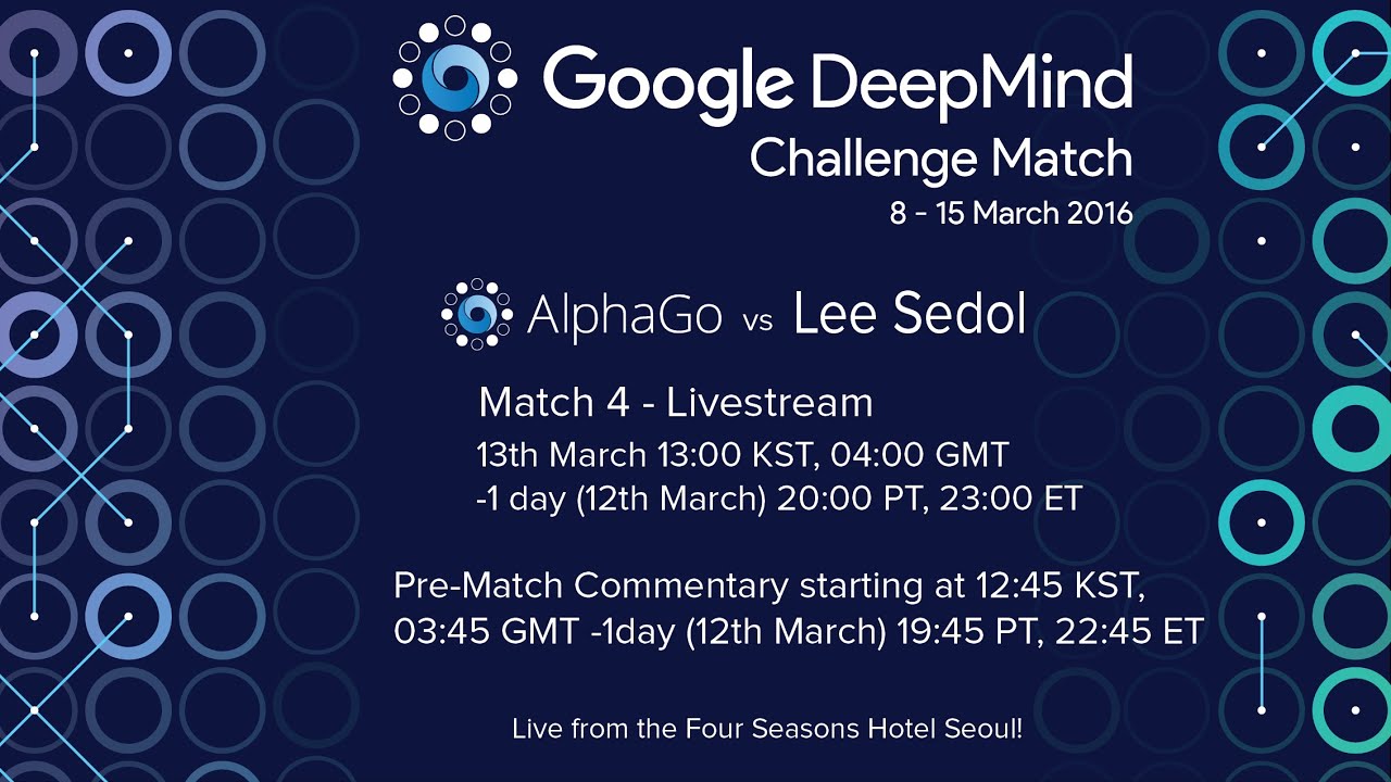 Match 4 - Google DeepMind Challenge Match: Lee Sedol vs AlphaGo