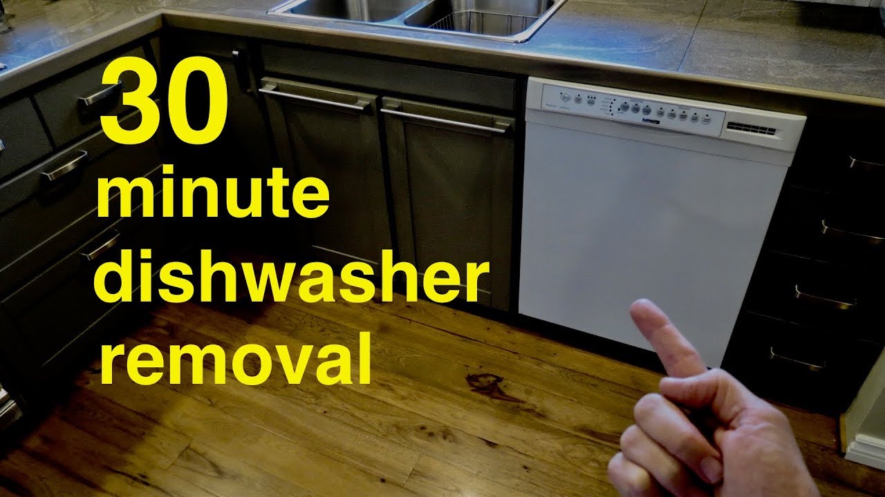 How to Save Yourself Money  ●  30 Minute DIY Dishwasher Removal  ( not that hard ! )