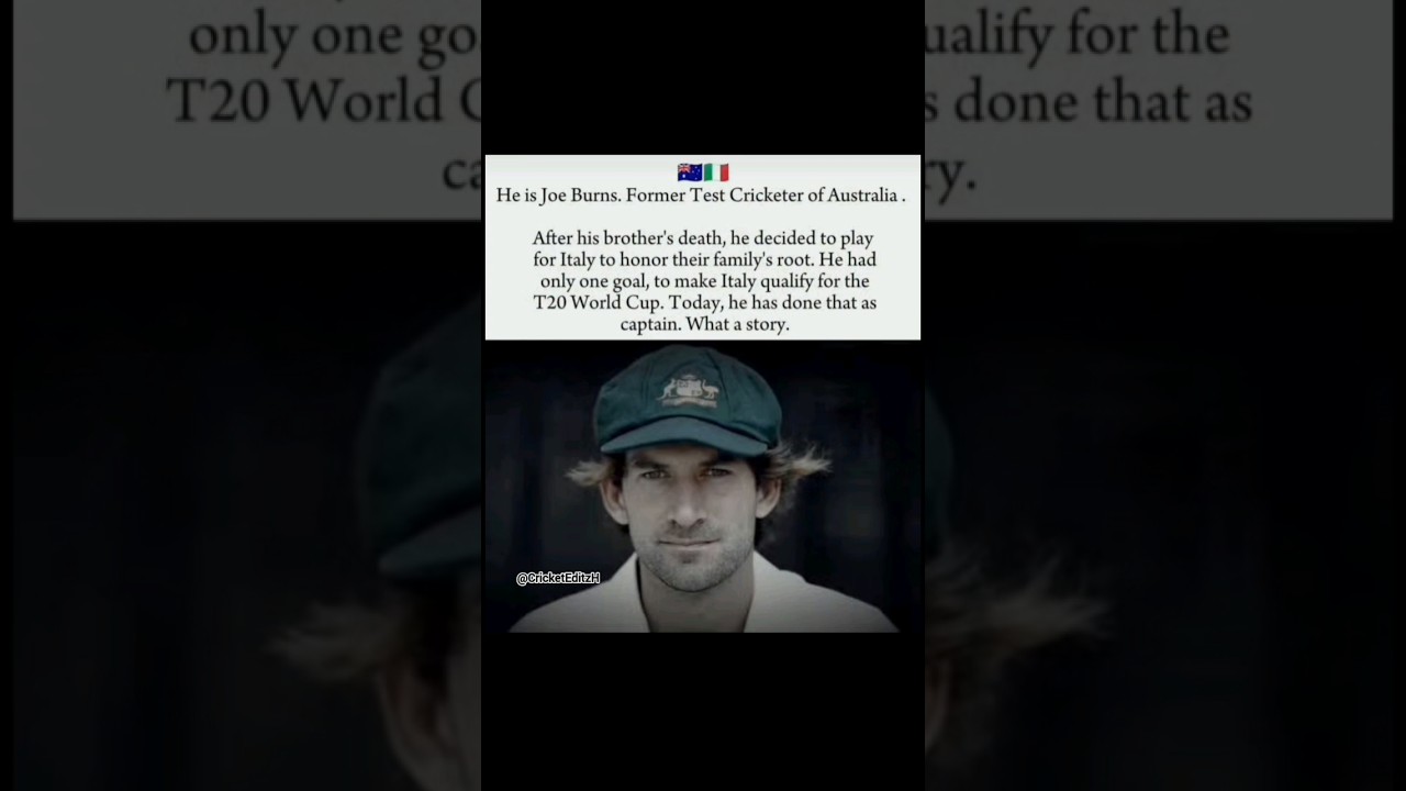 What a story of Joe Burns🙌
